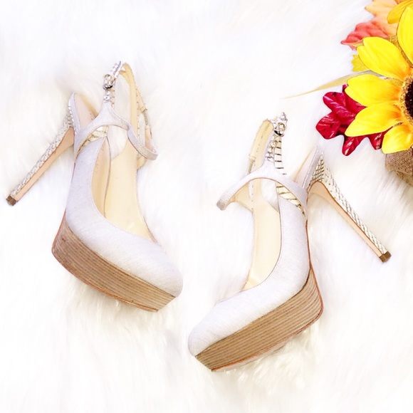 IVANKA TRUMP Python Print Platform Heels
